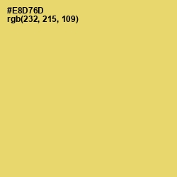 #E8D76D - Golden Sand Color Image