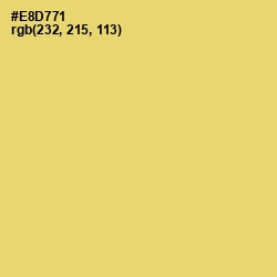 #E8D771 - Golden Sand Color Image