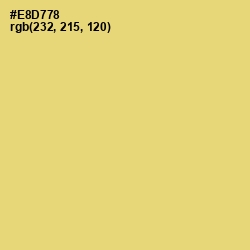 #E8D778 - Golden Sand Color Image