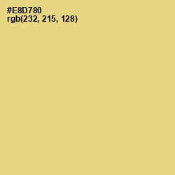 #E8D780 - Flax Color Image