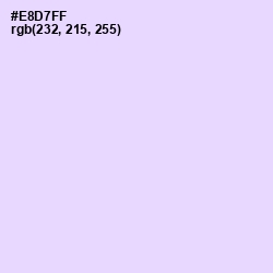 #E8D7FF - Snuff Color Image