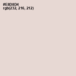 #E8D8D4 - Bizarre Color Image