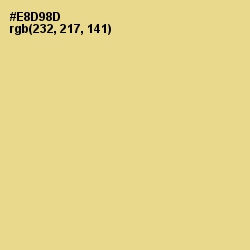 #E8D98D - Flax Color Image