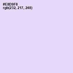 #E8D9F8 - Snuff Color Image
