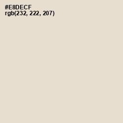 #E8DECF - Almond Color Image