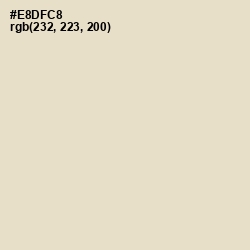 #E8DFC8 - Almond Color Image