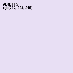 #E8DFF5 - Snuff Color Image