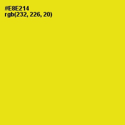 #E8E214 - Lemon Color Image