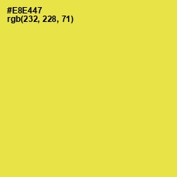 #E8E447 - Starship Color Image