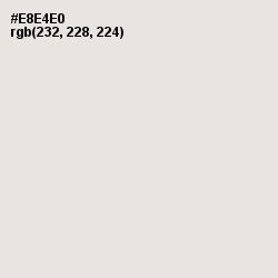#E8E4E0 - Ebb Color Image