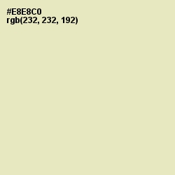 #E8E8C0 - Aths Special Color Image