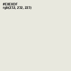 #E8E8DF - White Rock Color Image