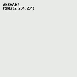 #E8EAE7 - Green White Color Image