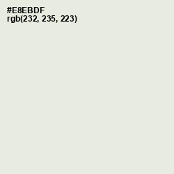 #E8EBDF - White Rock Color Image