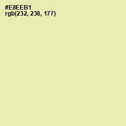 #E8EEB1 - Fall Green Color Image
