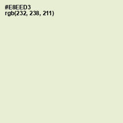 #E8EED3 - White Rock Color Image