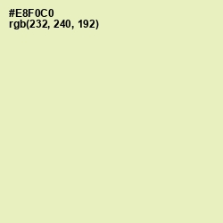 #E8F0C0 - Tusk Color Image