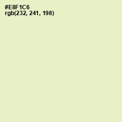 #E8F1C6 - Tusk Color Image