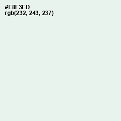 #E8F3ED - Gin Color Image