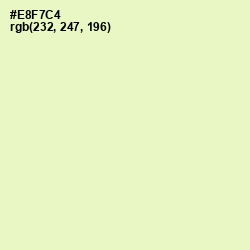 #E8F7C4 - Tusk Color Image