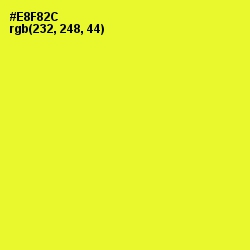 #E8F82C - Golden Fizz Color Image