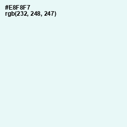 #E8F8F7 - Aqua Spring Color Image