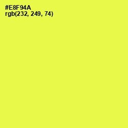 #E8F94A - Starship Color Image