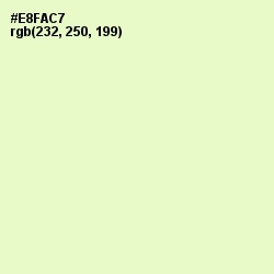 #E8FAC7 - Tusk Color Image