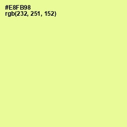 #E8FB98 - Jonquil Color Image