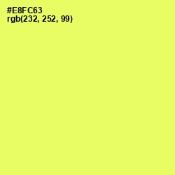 #E8FC63 - Canary Color Image