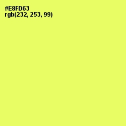 #E8FD63 - Canary Color Image