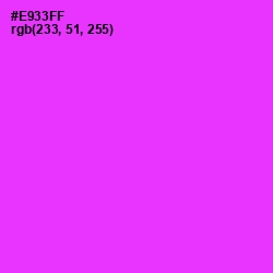 #E933FF - Magenta / Fuchsia Color Image