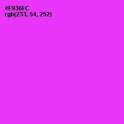 #E936FC - Razzle Dazzle Rose Color Image