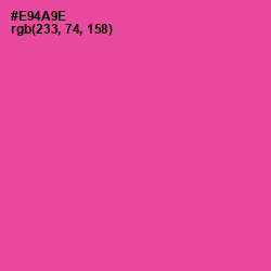 #E94A9E - French Rose Color Image