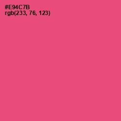 #E94C7B - Mandy Color Image