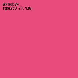 #E94D7E - Wild Watermelon Color Image