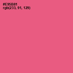 #E95B81 - French Rose Color Image