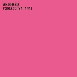 #E95B8D - French Rose Color Image