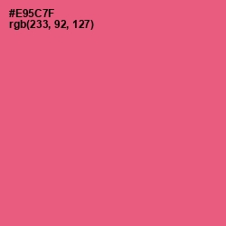 #E95C7F - Wild Watermelon Color Image