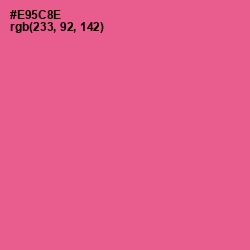 #E95C8E - French Rose Color Image