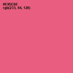 #E95E80 - French Rose Color Image