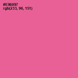 #E96097 - Deep Blush Color Image