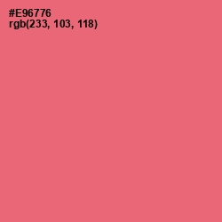 #E96776 - Sunglo Color Image
