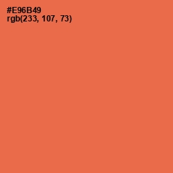 #E96B49 - Burnt Sienna Color Image