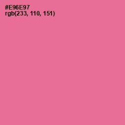 #E96E97 - Deep Blush Color Image