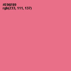 #E96F89 - Froly Color Image