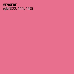 #E96F8E - Deep Blush Color Image