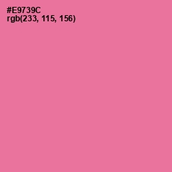 #E9739C - Deep Blush Color Image