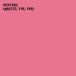 #E97492 - Deep Blush Color Image