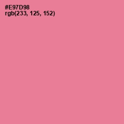 #E97D98 - Deep Blush Color Image